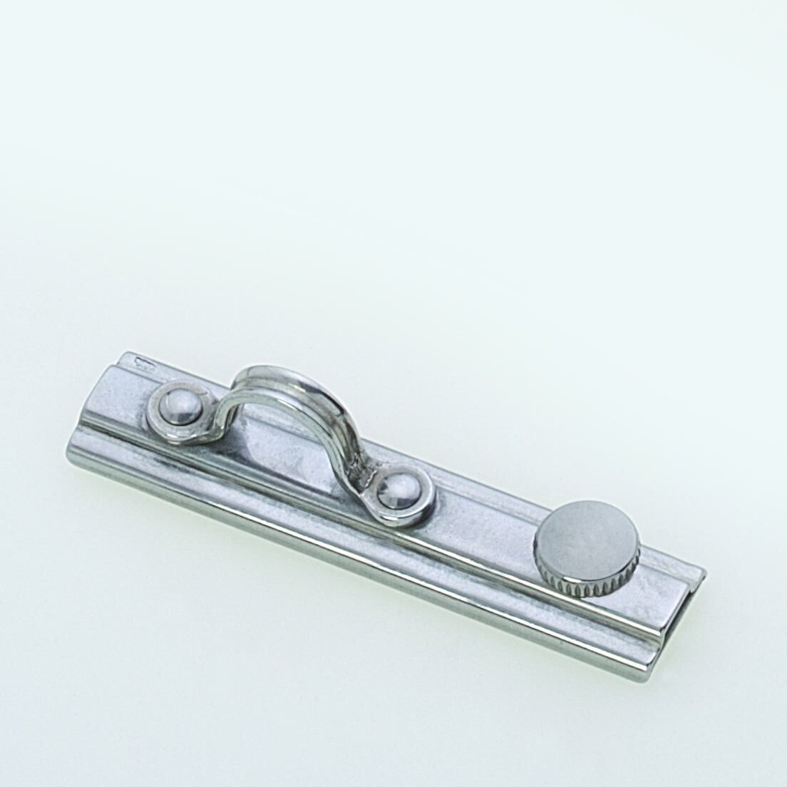 RVS slede met oog voor rail 28 mm