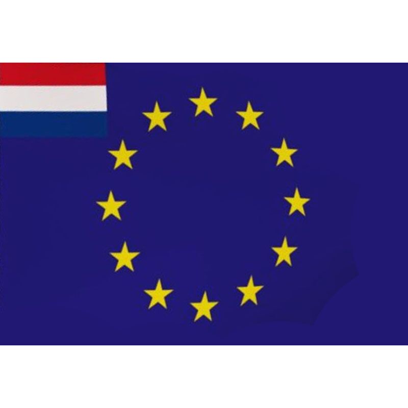 EU-vlag met Nederlandse driekleur