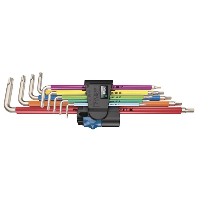 Wera 9-delige roestvaststalen Torx-sleutelset TX8-40