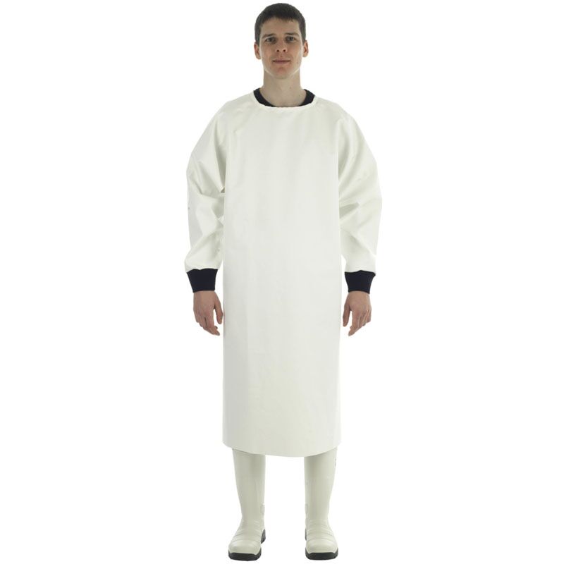 Mantal-schort wit