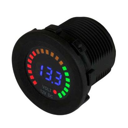 Inbouw Digitaal/semi-analoge voltmeter 12 V=